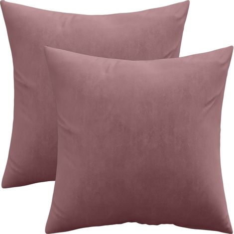 Pack of 2 velvet cushions - cover and filling - Mesmal Pink