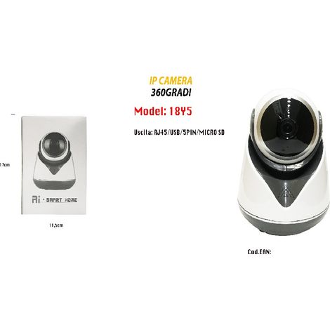 Trade Shop - Telecamera Camera Motorizzata 3mpx Videosorveglianza Ip Infrarossi Maxtech 18y5 -