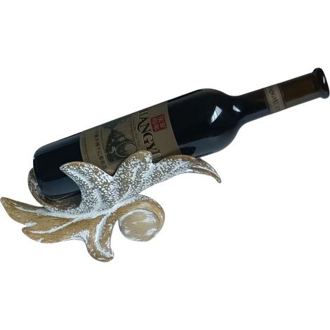 26cm Wine Bottle Holder - Resin - L12 x W15 x H26 cm
