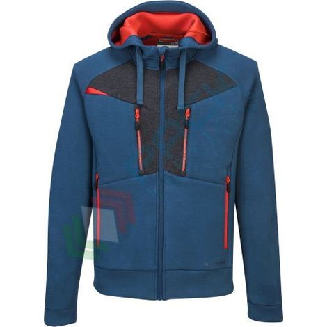 Felpa con cappuccio con zip DX4 Blu Metro XL (1/2)