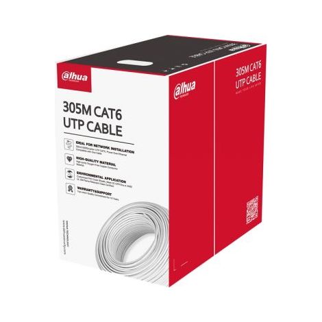Dahua matassa di cavo UTP Cat.6 LSZH 305 Mt - PFM923I-6UN-C