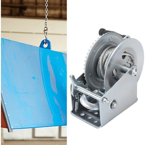 Treuil manuel autobloquant de 725 kg (1600 lb), petit treuil, machine de traction pour grue, treuil de 725 kg (1600 lb) (1/5)