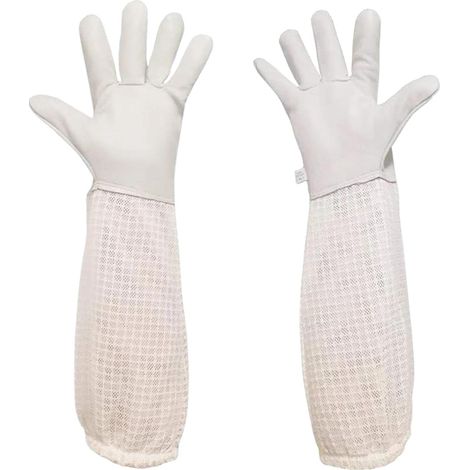 Imkerhandschuhe Bienenhandschuhe Imkerhandschuhe Imkerhandschuhe mit elastischen Bündchen, Imkerhandschuhe aus Ziegenleder Schutzhandschuhe für Imker