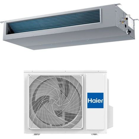 Haier Climatizzatore Monosplit Canalizzato MP 150 PA 36000 Btu AD105S2SM R32 A++ Wi-Fi Media Pressione