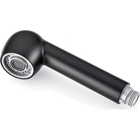 pair Tête de rechange pour robinet extractible, pommeau de douche de cuisine avec 2 types de jet avec aérateurs de qualité supérieure, tête de douche pour la plupart des modèles 1/2\" - Noir-Fei Yu (1/5)