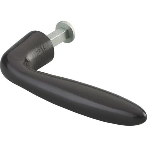 Béquille Deauville pour porte – Carré 7mm – Finition époxy marron – Mécanisme intérieur équerre pour manœuvre fluide (1/2)