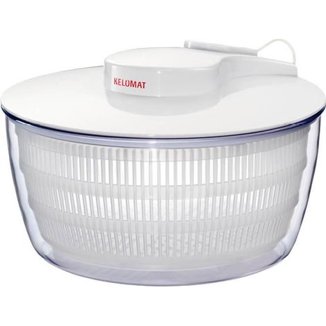 Kelomat ensalada spinner blanco Ø24 cm plástico
