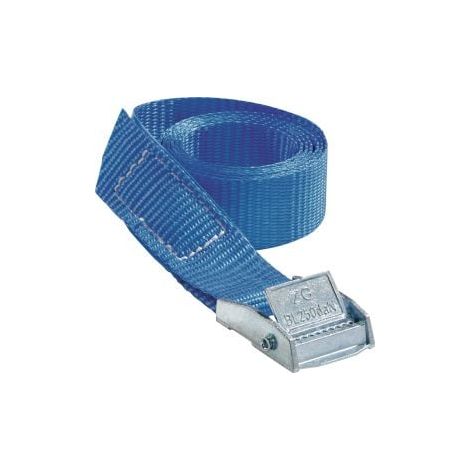 Correa de amarre DIN EN 12195-2 L.1m B.25mm con hebilla de sujeción LC U 250 daN 5 unidades TECWERK (1/3)