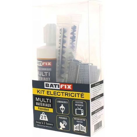 Kit scellement chimique Kitchim Max Menuisier Pl 300Ml - 8Tam 16X130 - 8Tig 10X160 - 8 Ecr.Rond - 2 Can