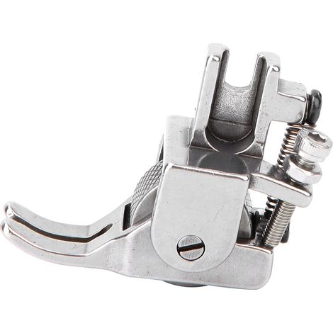 Pied-de-biche plat à molette de torsion réglable pour tissu épais, accessoires pour machines à coudre (1/3)