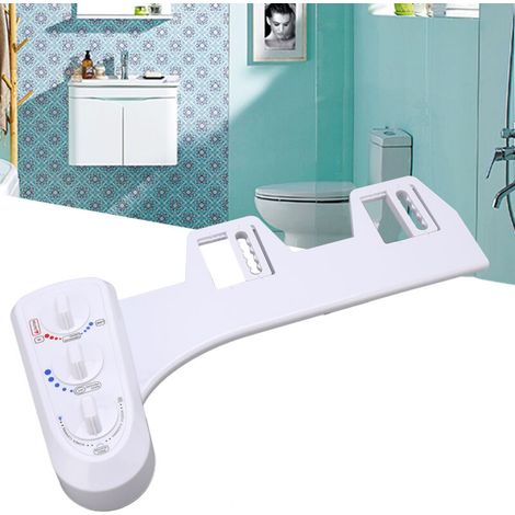 Bidet chaud froid, autonettoyant, double buse, raccord WC, pulvérisateur, siège WC électrique non inclus (1/5)