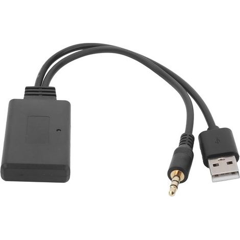 Adattatore Bluetooth per auto，Lettore audio wireless da 3,5 mm con connessione AUX e USB，Trasmettitore Bluetooth 5.0 (1/5)