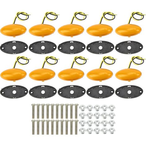 Feux de position latéraux à LED haute luminosité pour remorques, voitures, fourgonnettes, camions et remorques (1/3)
