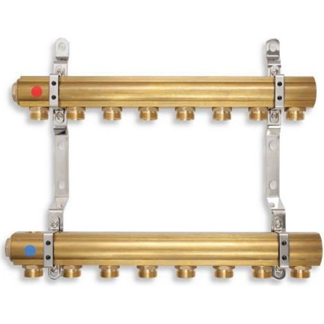 Novaservis - Verteiler mit einseitiger Schraube G1", 10 Kreise RPN10 (1/2)
