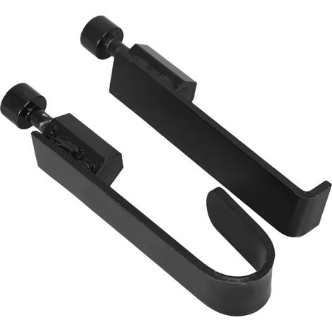 2 Pièces Outil de Réparation de Bosses Voiture sans Peinture en Fer Incurvé 90° pour Bord de Porte et Extraction de Creux sur Carrosserie (1/5)