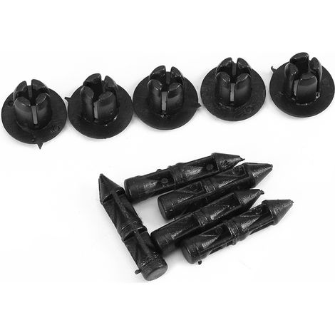 100 agrafes de fixation en plastique 6mm pour carénage moto, clips de garniture compatibles Honda Yamaha Suzuki, accessoires tuning
