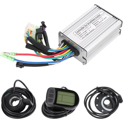 Kit contrôleur moteur électrique 36V/48V 350W 17A sans balais avec écran LCD5 KT et accélérateur capteur pour vélo électrique (1/5)