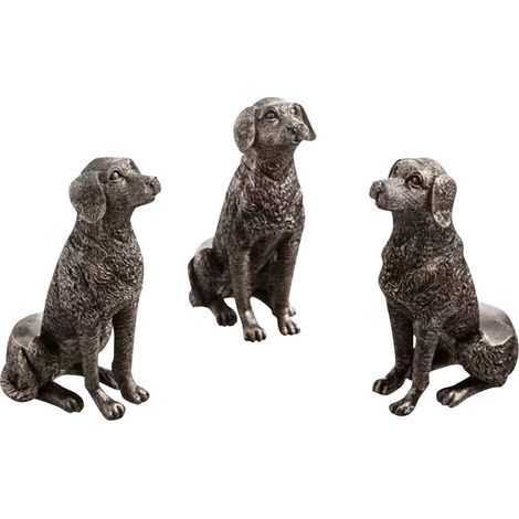 3-teiliges Set: Blumentopf mit Hundefuß-Statue, Blumentopf, Pflanztopf, Fußtopf S