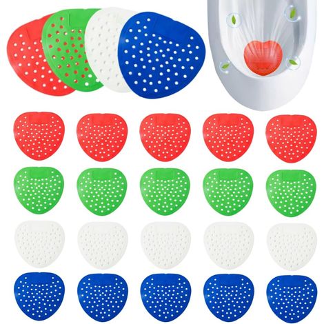 Urinal Grid, 20PCS Screens for Urinal, Scented Urinal Sieve, Urinal Deodorizer, Urinal Filter, Scented Urinal Filters for Urinal, Spatter-Less Filters for Urinal (1/5)