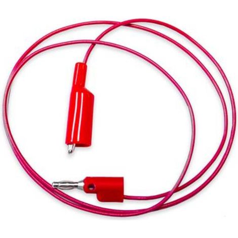 Mueller Electric  BU-2030-A-60-2 Cavo di misura [Spina a banana 4 mm - Morsetti a coccodrillo] 1.5 m Rosso 1 pz.