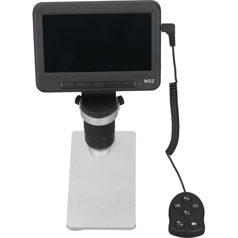 Microscope numérique LCD 5 pouces, grossissement 500x à 1000x, portable, avec support (1/5)
