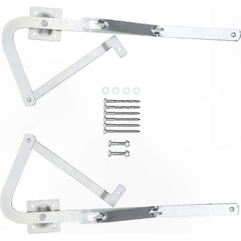 Trappe de grenier télescopique avec bras réglables, modèle WU2210, mécanisme de fermeture ajustable pour échelle de comble, kit de fixation universel, robuste et durable. (1/4)