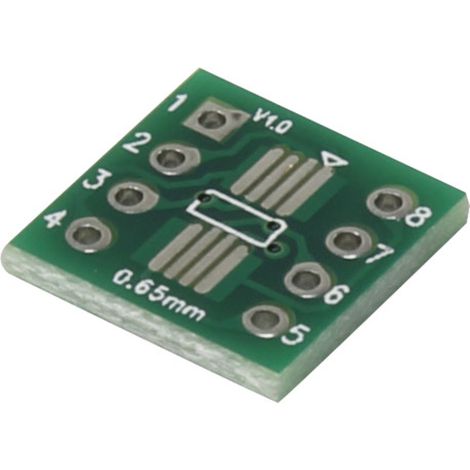 TRU COMPONENTS SOP8 Experimentierplatine Epoxyd (L x B) 12 mm x 12 mm 35 µm Rastermaß 2.54 mm Inhal