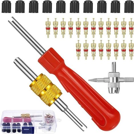 Démonte-valve de pneu, réparation de valves à simple et double tête - Démonte-valve de pneu, réparation de valves à simple et double tête (1/5)
