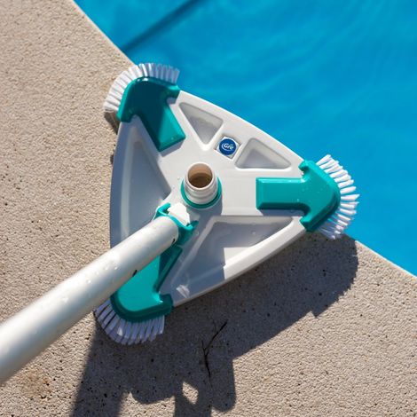 Nettoyeur de piscine rotatif manuel, triangulaire (1/4)