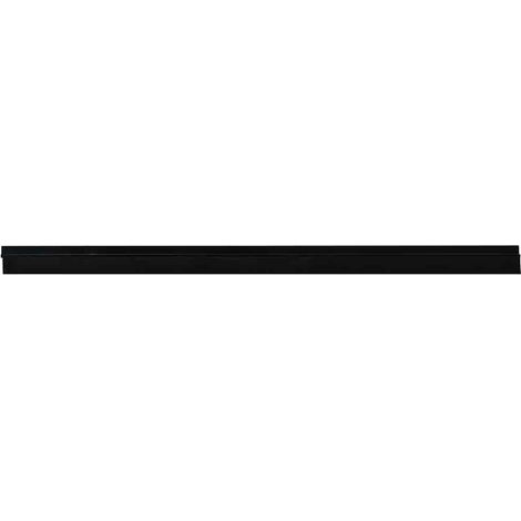 Brosses de porte adhésives 12 pcs Noir 100 cm