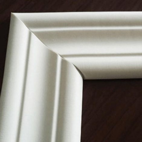Molding Trim - Auto-Adhésif En Mousse PE Souple - Pour Décoration Murale Porte Cadre Fenêtre Plafond - 3D Bordure Décorative Blanche - Lot De 1 (1/4)