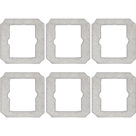 6er-Pack waschbare Tücher für ECOVACS Winbot Mini-Fensterreinigungsroboter, W-CC02-0012