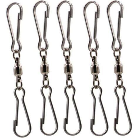 Lot de 5 accessoires pour éolienne, rotation fluide, double clip, émerillons, cintres, queues en spirale, torsadeurs, chaussettes à vent (1/4)