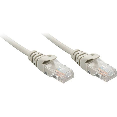 LINDY 48366 RJ45 Câble réseau, câble patch CAT 5e U/UTP 7.50 m gris 1 pc(s) (1/4)