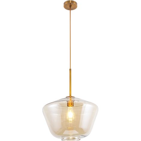 Lampada a Soffitto in Cristallo - Lampada a Sospensione Design Vintage - Erik Beige