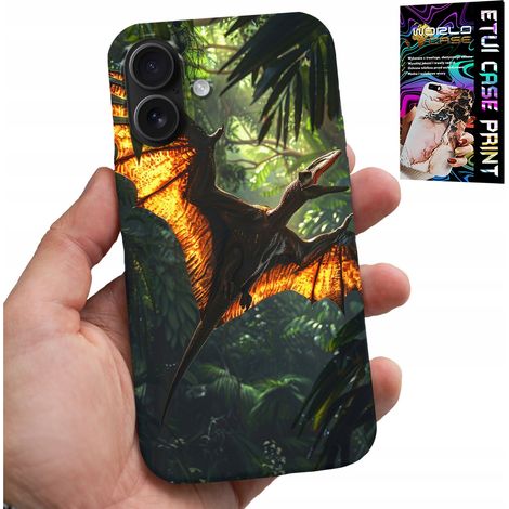 Custodia per iPhone 16 - cover posteriore con dinosauro pterodattilo (1/5)