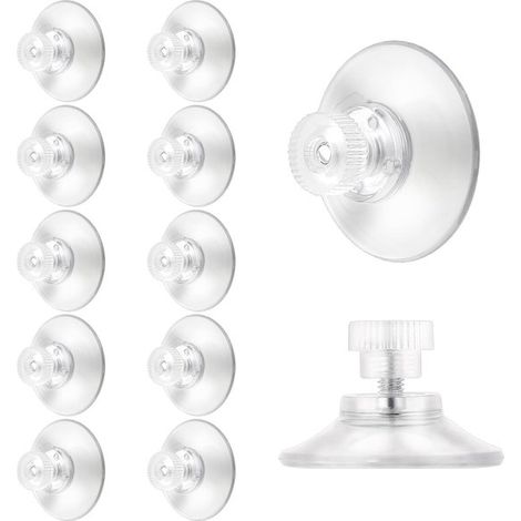 Ventouse à filetage, ventouse transparente, lot de 12 (1/5)