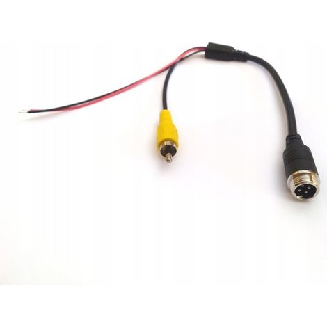 Conector reductor de 4 pines (lado de la cámara) / Conector RCA (lado del monitor) (1/3)