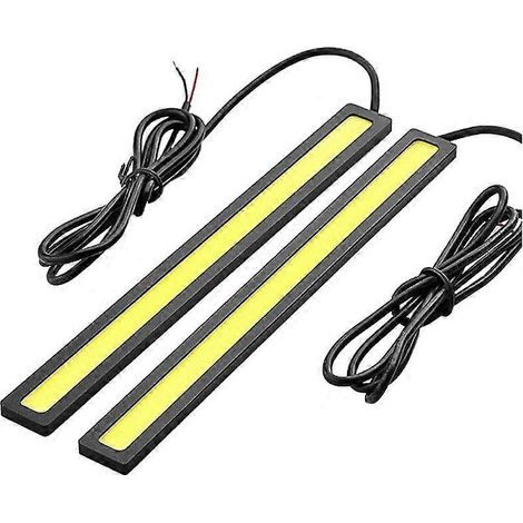2 x Wasserdichte, superhelle Auto-Tagfahrlichter/Nebelscheinwerfer mit COB-LED-Licht, weiß (JXLGV) (1/5)