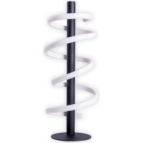 Lampe à poser LED Design Moderne en Métal Noir et Blanc 50 cm Intensité Variable 3 Niveaux - PANGIVO (1/5)
