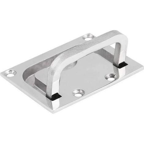Accessoire de levage,1pcs Poignée de Tirage Bateau de Trappe, Traction en Acier Inoxydable Casier de Trappe Affleurant de Bateau