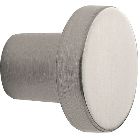 Möbelknopf Dot ø 30mm - eleganter Möbelknauf Tiefe 26mm, Zinkdruckguss Edelstahl-Effekt (1/5)