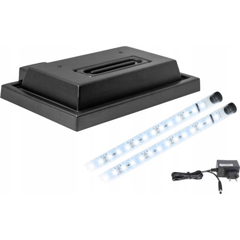 Copertura per acquario 40x25 nera + illuminazione LED BIANCO 5630 (1/5)