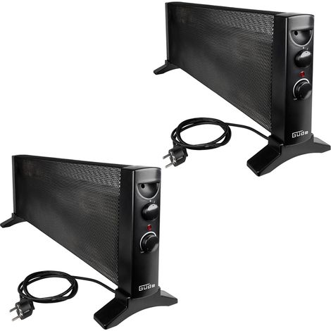 Güde 2x Konvektionsheizgerät GKH 1200 Mica Heizung 1200 W Heizleistung 15 m³ (1/5)