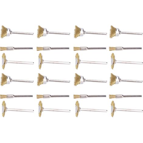 Kit de 90 brosses métalliques en laiton pour outil rotatif (1/5)