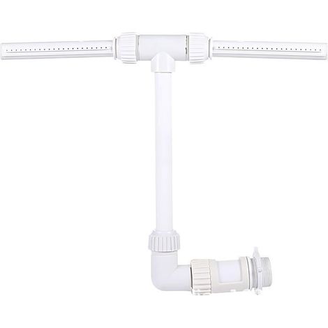 Fontaine à jets d'eau 50 x 40 cm, cascade flottante pour piscines hors sol ou enterrées, jets d'eau estivaux, éclaboussures amusantes, éclairage LED en option (1/5)