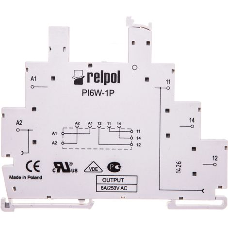Sockel für RM699BV- und RSR30-Relais 6A IP20 PI6W-1P 856389