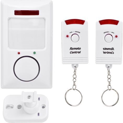105 dB Funkalarmsystem mit Infrarot-Bewegungsmelder, Wandmontage-Alarm, Heimsicherheit (1/5)