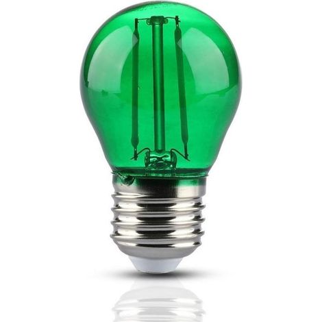 Ampoule LED E27 Filament 2W G45 Vert - SILAMP