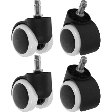Roulettes pivotantes de 10 mm pour chaise bureau, lot 4